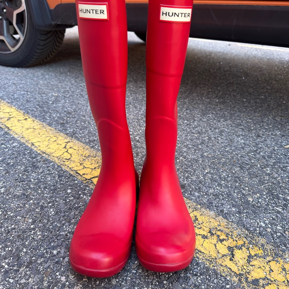 Hunter Red Rain Boots